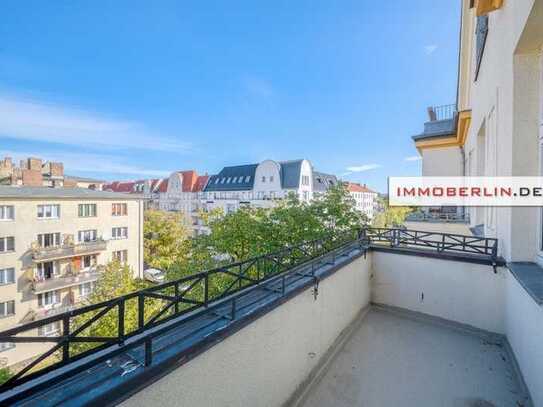 IMMOBERLIN:DE - Top in Wedding! Gepflegte Stuck-Altbauwohnung mit Balkon in parknaher Lage