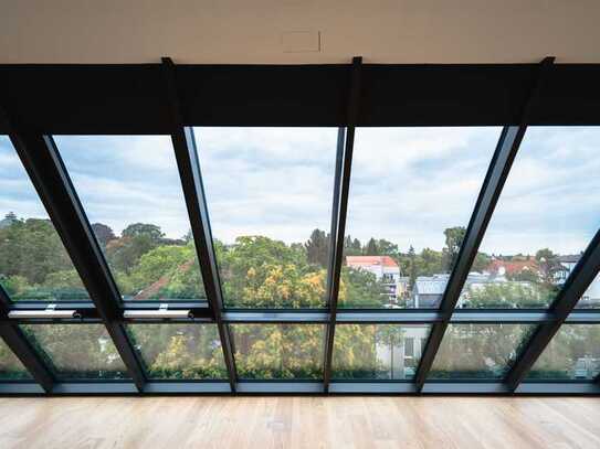 Penthouse: Dachterrasse, Fahrstuhl, Panorama-Fensterfront, Fußbodenheizung, Energieklasse A