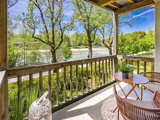 Terrassenwohnung mit Blick auf die Isar