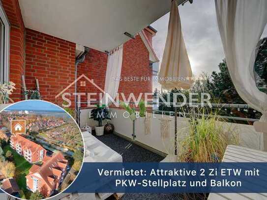 Vermietet: Attraktive 2 Zi ETW mit PKW-Stellplatz und Balkon