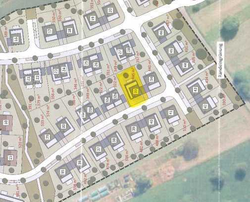 Baugrundstück für ein 1-FH mit 445m² Neubaugebiet Vogelsand