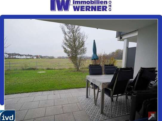 ***Junge 3-Zimmer-Erdgeschosswohnung mit Garten und TG am Bebauungsrand!***