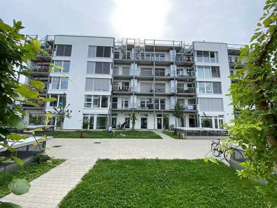 Helle, moderne 2-Zimmer-Wohnung mit Dachterrasse in der Bahnstadt