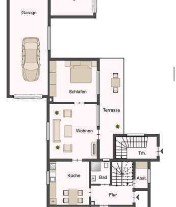 Erstbezug nach Sanierung mit Terrasse und Garten schöne 4,5-Zimmer-Wohnung in Eich