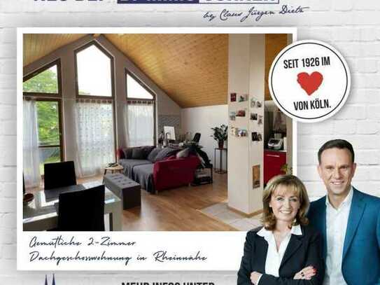 ***Gemütliche 2-Zimmer Dachgeschosswohnung in Rheinnähe in Köln-Merkenich sucht passenden Kapitalanl