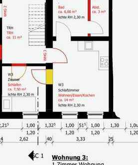 Erstbezug nach Sanierung: ansprechende 1,5-Zimmer-Wohnung mit Einbauküche in Rottenburg