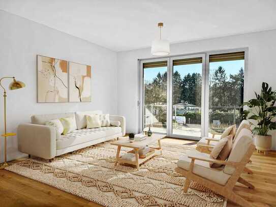 ERSTBEZUG: Top-2-Zimmer-Wohnung, Energieeffizienzkl. A+, Balkon/Terrasse, Glasfaser/Breitband etc.