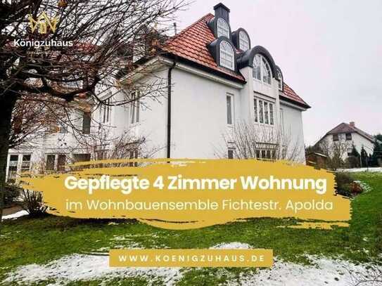 Gepflegte 4 Zimmer Wohnung im Wohnbauensemble Fichtestr. in Apolda zu verkaufen