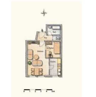1,5 Zi.-ETW mit ca. 44 m² Wohnfläche in München Sendling-Westpark