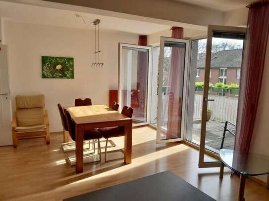 Attraktive 3-Zimmer-Wohnung mit Süd-West-Balkon/Loggia und Einbauküche im Herzen von Münster