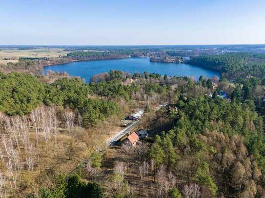 3.000m² davon 1.576m² Baugrundstück,Positiver Bauvoranfrage, in See nähe, viel Ruhe und eigenem Wald