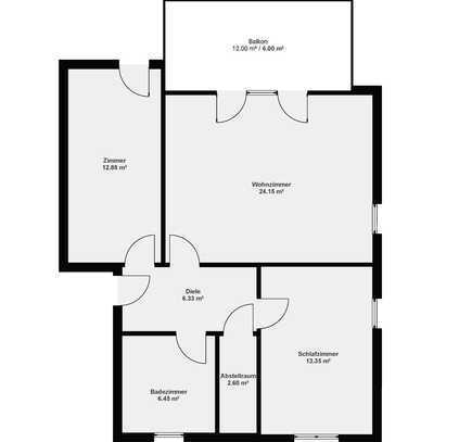 *** Bezugsfertig 2025 *** Helle 3-Zimmer-Wohnung mit Südbalkon ***