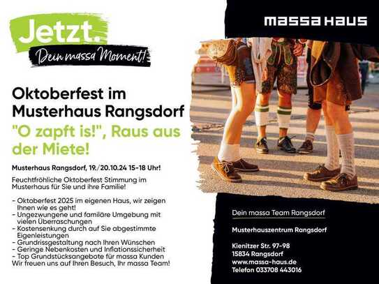 O´ZAPFT IS!OKTOBERFEST im MASSA HAUS RANGSDORF!19.&20.10. 14-18 Uhr!