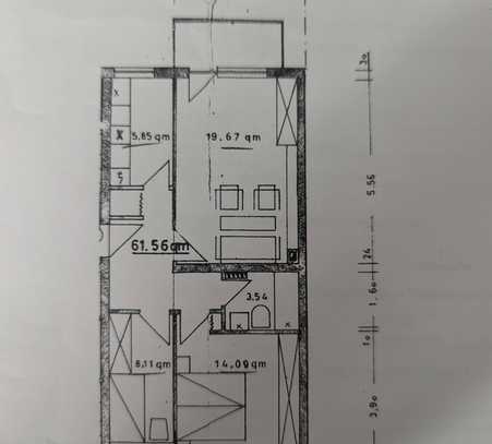 Renovierte 3 Zimmerwohnung mit Balkon im Westend