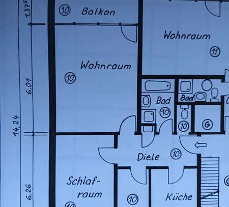 Schöne 3-Zimmer-Wohnung mit Balkon in Geldern