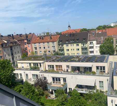 Toplage: Dachterrassenwohnung mit Blick über die Dächer