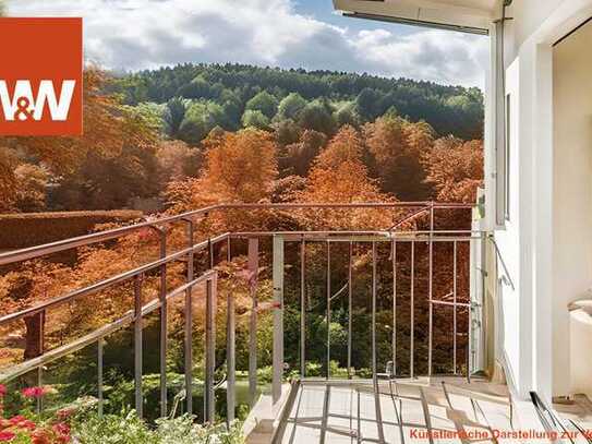 Wohlfühl Oase in Bad Abbach: Stilvolle Maisonette mit Blick ins Grüne!