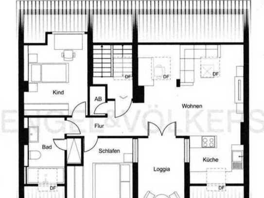 ***PROVISIONSFREI*** 3-Zimmer-Dachgeschosswohnung mit gehobener Innenausstattung in Dortmund