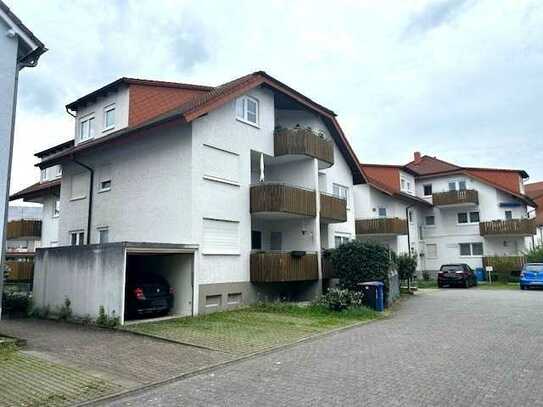 Vermietete 2-Zimmer-Wohnung mit Westbalkon und Doppelparker-Stpl. in Eggenstein