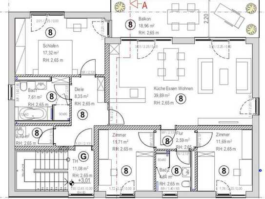 Wohneinheit 8 / 4-Raum Wohnung zu verkaufen