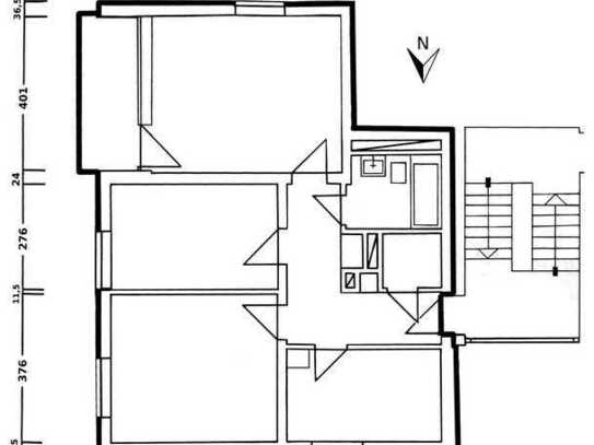 Modernisierte 3-Zimmer-Wohnung mit Balkon und EBK in Passau
