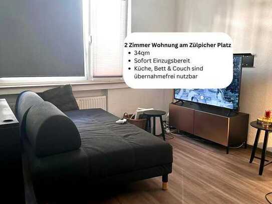 Möblierte 2-Zimmer-Wohnung im Herzen von Köln – Zülpicher Platz