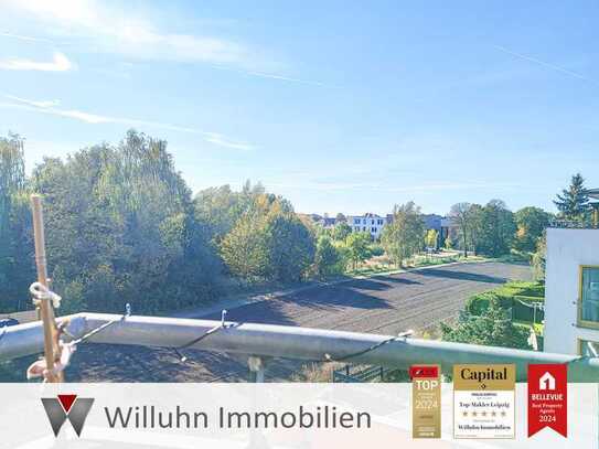 sonnige Etagenwohnung mit Balkon, Weitblick und Stellplatz