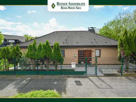 Freistehender Bungalow mit PKW-Garage auf großem Grundstück in ruhiger Lage von Bonn - Brüser Berg