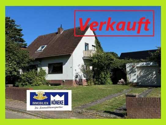 OT Vilsen, in begehrter Lage, Siedlungshaus, 6 Zimmer, Vollkeller, Garage - unrenoviert!