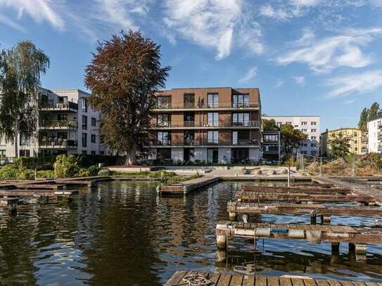 2-Zimmer Erdgeschosswohnung nahe BER und Adlershof | Neubau, Wassergrundstück, Terrasse