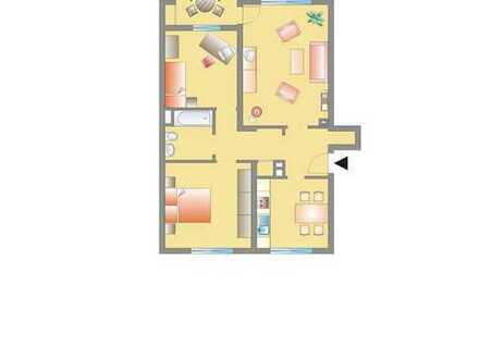 Ruhige Erdgeschoss-Wohnung mit drei Zimmern!