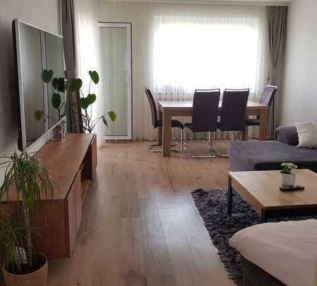 voll möblierte 3-Zimmer-Erdgeschoss-Wohnung mit geh. Innenausstattung mit Balkon inkl. EBK