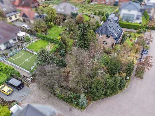 Schönes Baugrundstück in ruhiger Endlage eines Stichweges für ein Einfamilienhaus in Oststeinbek