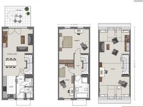 Stilvolles, neuwertiges 4-Zimmer-Reihenhaus mit gehobener Innenausstattung und EBK in Mainhausen