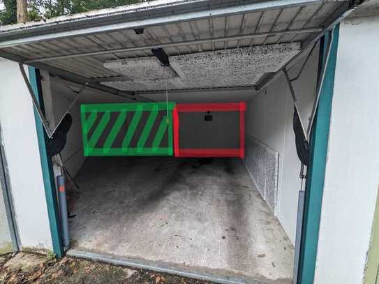 Großzügige Garage in der Waldstadt zu vermieten