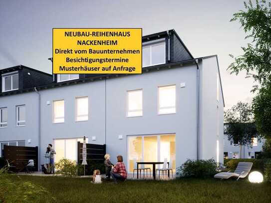 Nur noch 1 NEUBAU REIHENHAUS IN NACKENHEIM - Stein auf Stein - Provisionsfrei