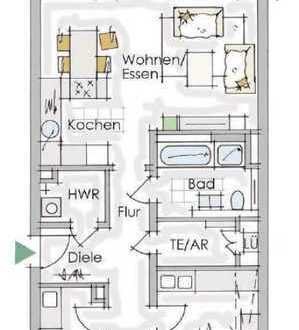 Erstbezug: exklusive 3-Zimmer-Wohnung mit Balkon in Fürth