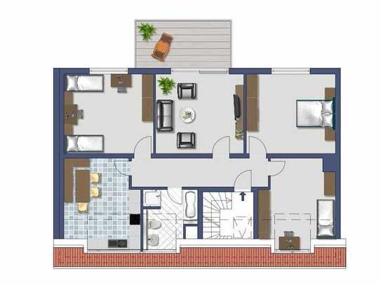 Neubau 2017 Dachgeschosswohnung. Hochwertige Ausstattung und super Raumaufteilung