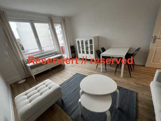 großzügige 2-Zimmer-Wohnung mit Balkon // super sunny furnished 1-Bedroom-apartment w Terrace