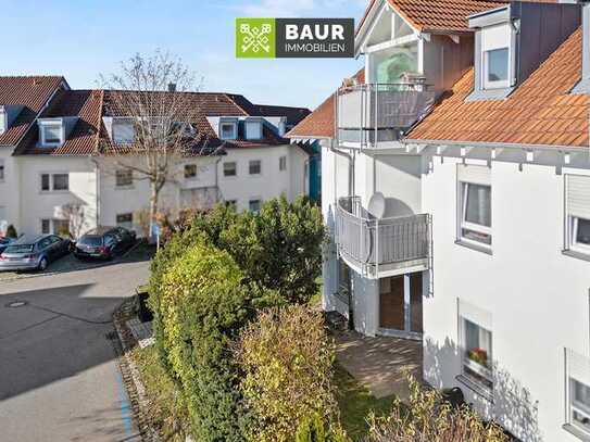 360° |Helle 2-Zimmer-Wohnung mit Terrasse und Tiefgaragenstellplatz in ruhiger Wohnlage von Bad Wald