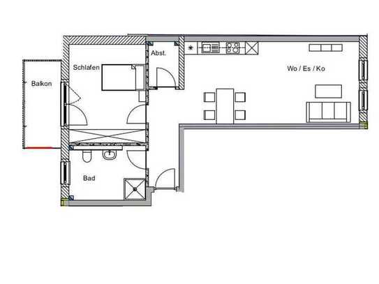 Design trifft Komfort - zentral Wohnen - Balkon, Einbauküche, Aufzug, Tiefgarage