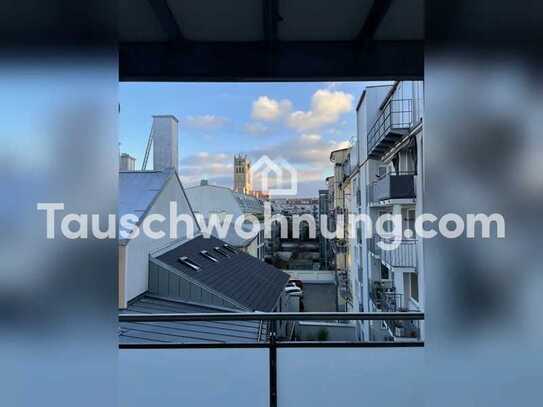 Tauschwohnung: 3,5 Zimmer Wohnung mit Balkon im Glockenbachviertel