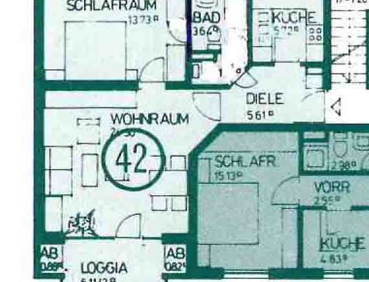 Großzügige, gemütliche 2-Zimmer-Wohnung mit Balkon Nähe Josefskrankenhaus