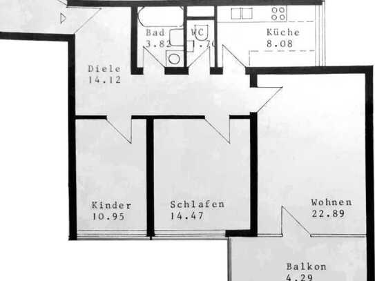 Erstvermietung n. Sanierung: Exklusive 3-Zimmer-Wohnung, gehobene Ausstattg, mit Balkon, EBK, Garage