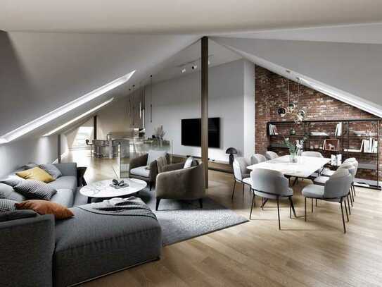 Stilvoll kernsanierte 4 Zimmer DG Maisonette Wohnung mit Dachterrasse in perfekter Nordendlage