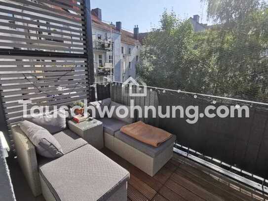 Tauschwohnung: Altbauwohnung 2 Zimmer mit großen Balkon