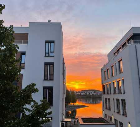 Großzügige 4-Zimmer-Maisonette-Wohnung mit Seeblick und eigenem Garten direkt am Phoenix-See