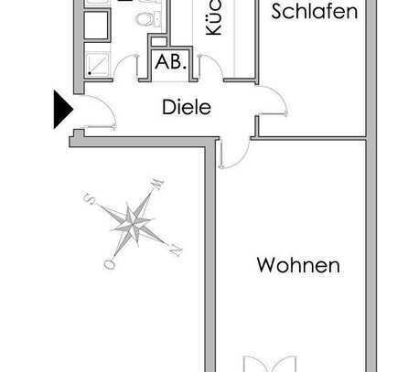 Geschmackvolle, gepflegte 2-Raum-EG-Wohnung mit gehobener Innenausstattung in Hohen Neuendorf