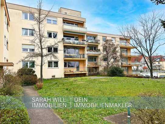 3-Zimmer Hochparterre Wohnung mit Garage u. Balkon in ruhiger, attraktiver Lage Hambacher Höhe