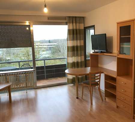 Exklusive, geräumige 1-Zimmer-Wohnung mit Balkon/Fernblick in Bad Füssing